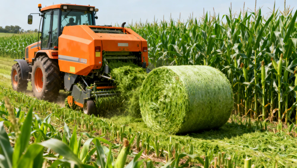 High density bales produced in the field